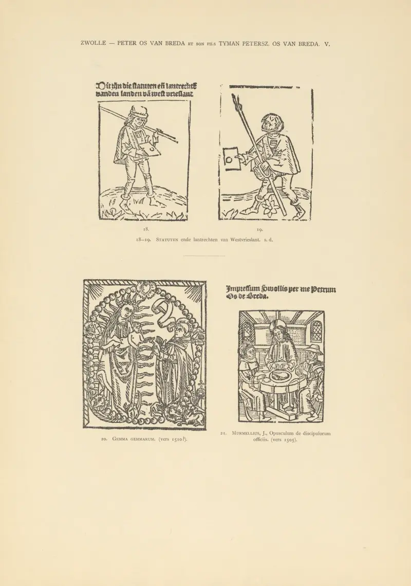 L’art typographique dans les Pays-Bas pendant les années 1500 à 1540 Pl.134 av Wouter Nijhoff