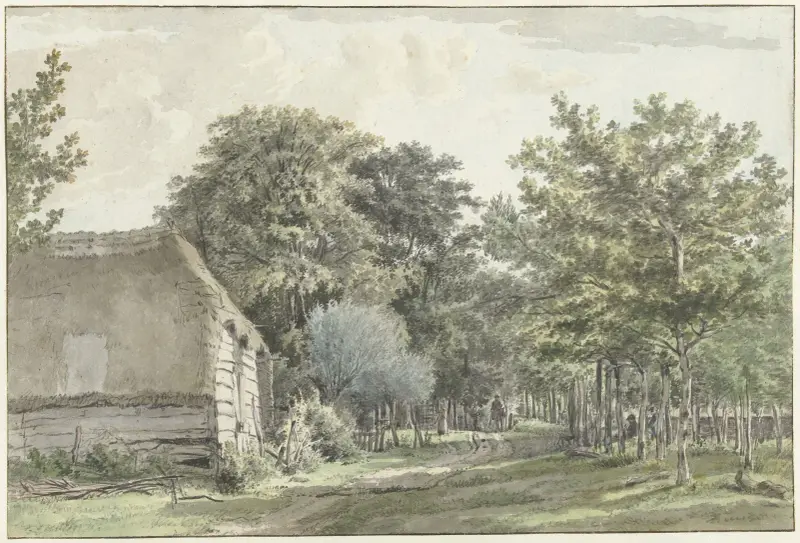 Path through the Village of Manen at Ede av Wybrand Hendriks