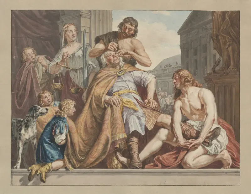 Seleucus laat zijn oog uitsteken av Wybrand Hendriks