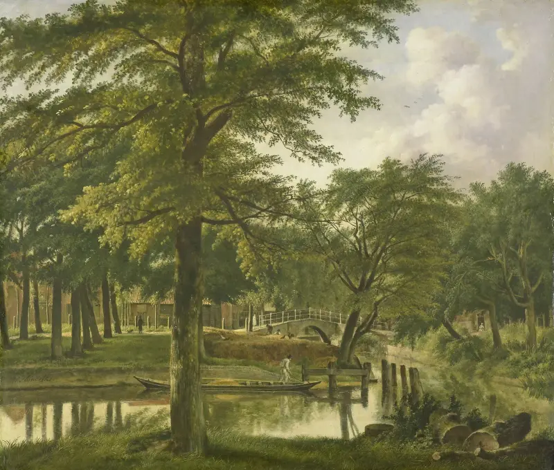 Blick auf die Nieuwe Gracht beim Bolwerk, Haarlem von Wybrand Hendriks