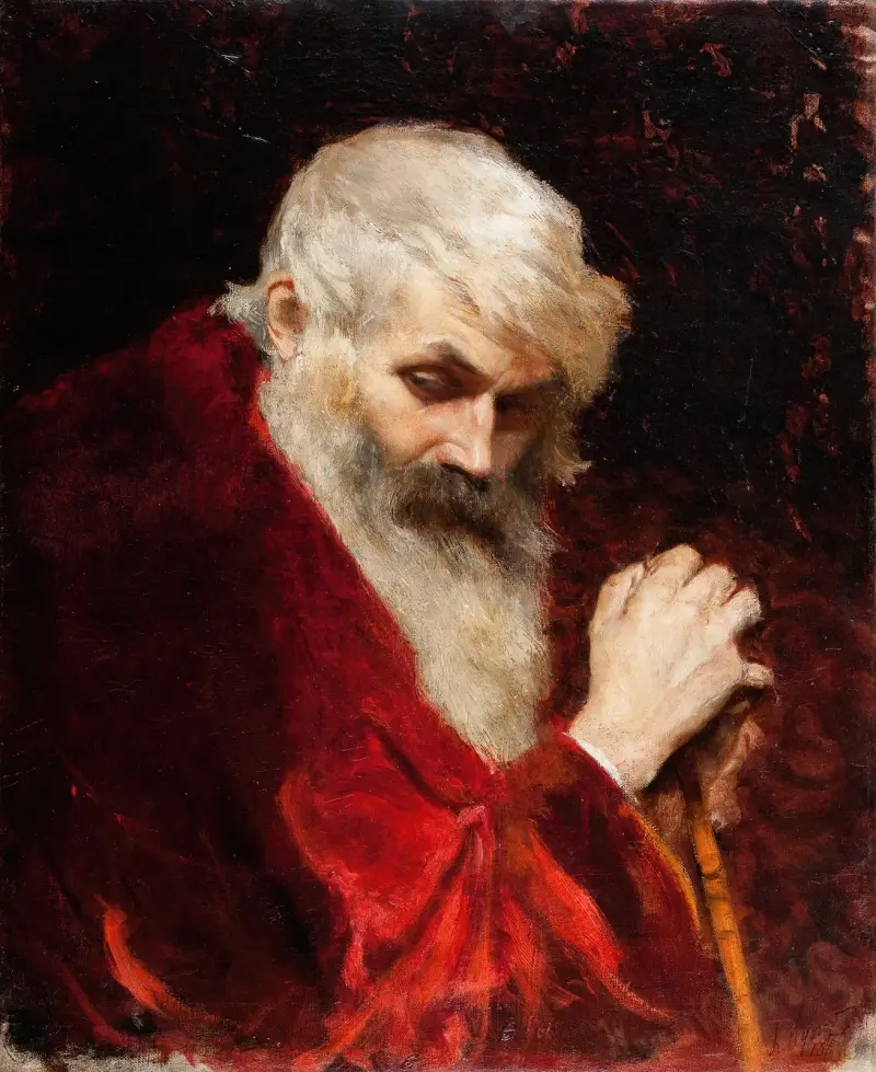 Bust of a Bearded Old Man av Leon Wyczółkowski
