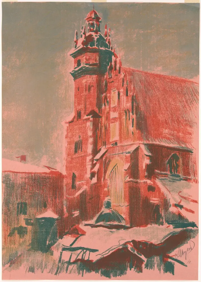 Corpus Christi Church in Krakow av Leon Wyczółkowski
