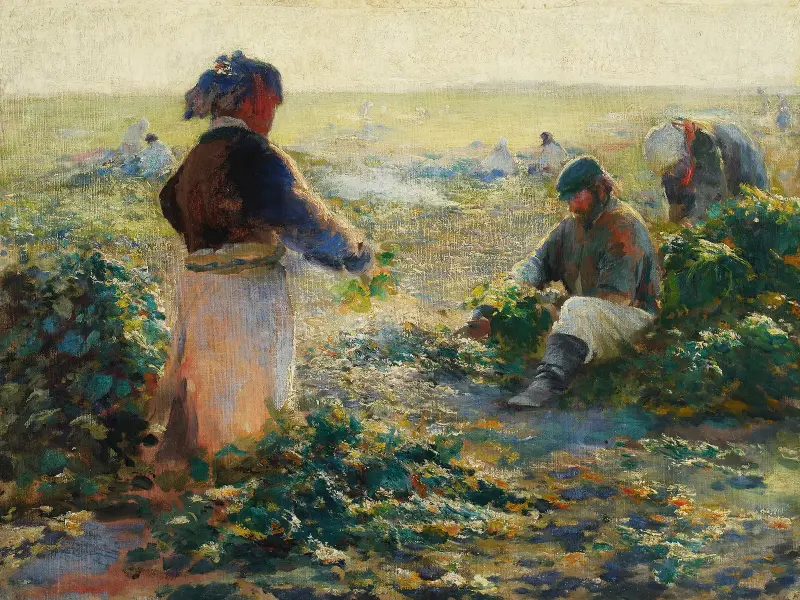 Okopávání řepy I, Leon Wyczółkowski
