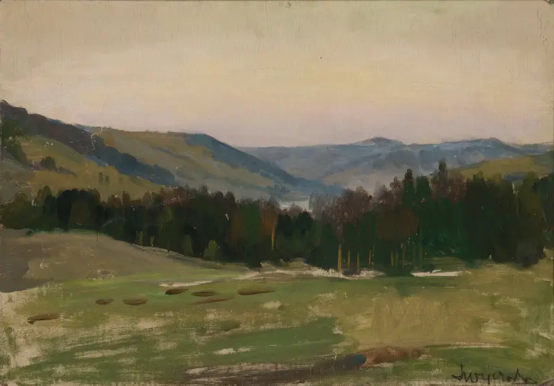 Horská krajina, Leon Wyczółkowski