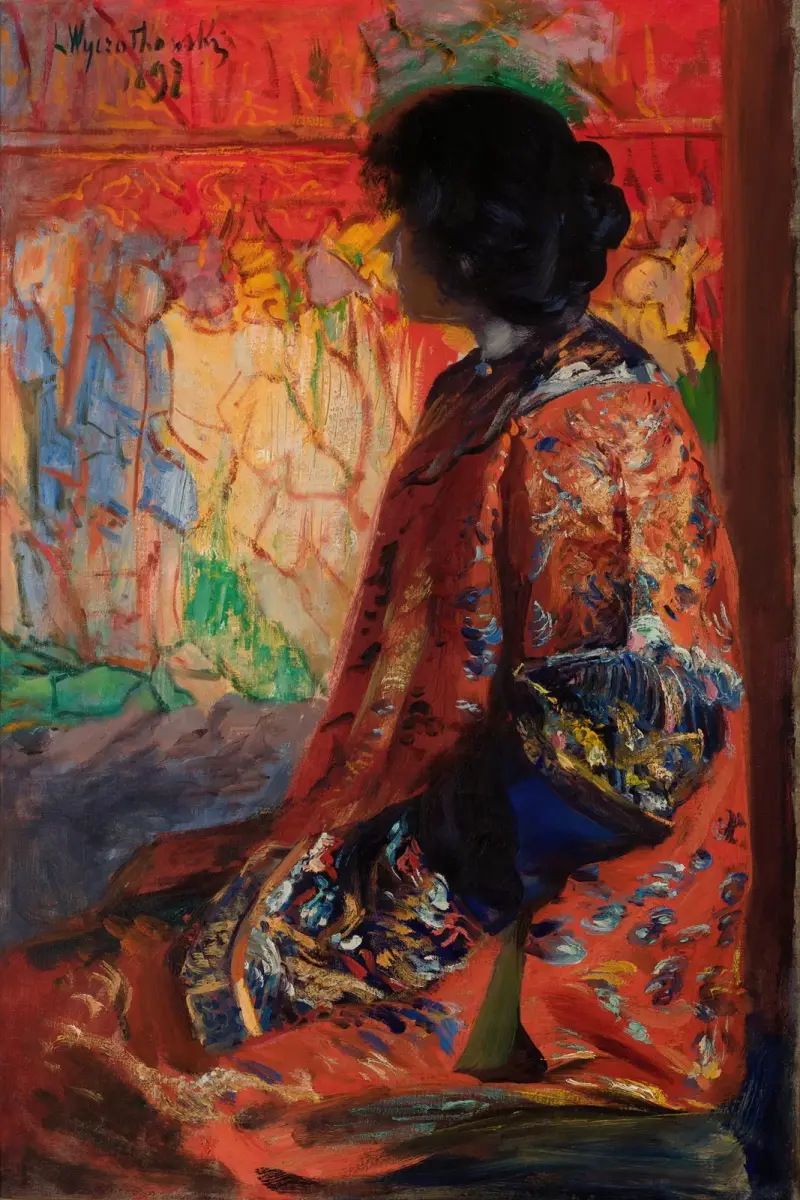 Japanese Woman av Leon Wyczółkowski