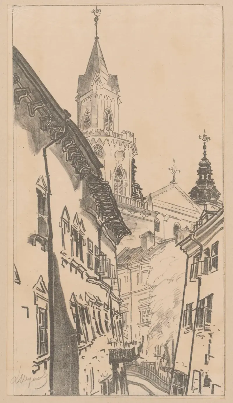 Jezuicka-Straße von Leon Wyczółkowski