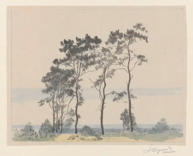 Kleine Kiefern Nr. I von Leon Wyczółkowski