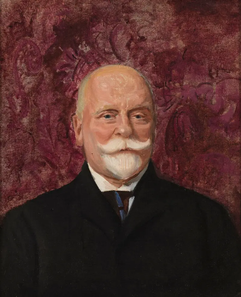 Portrait of Leon Biliński av Leon Wyczółkowski