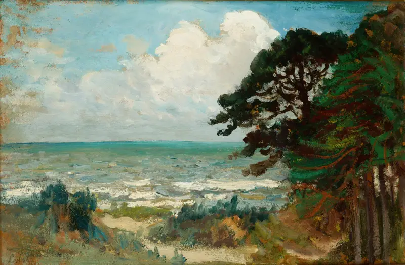 Sea at Połąga V av Leon Wyczółkowski
