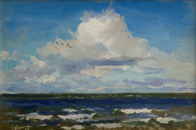 Sea at Połąga av Leon Wyczółkowski