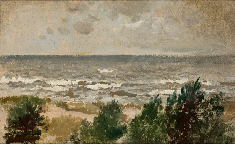 Větrný den, Leon Wyczółkowski