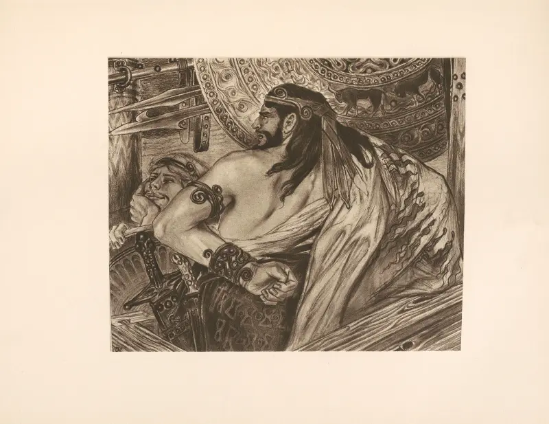 Agamemnon powstaje na Achillesa i Menelaosa (Iljada) av Stanisław Wyspiański