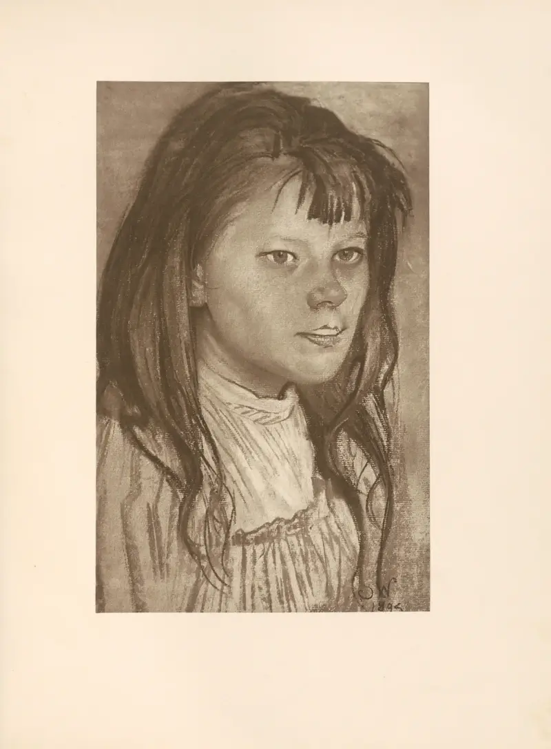 Głowa dziewczynki av Stanisław Wyspiański