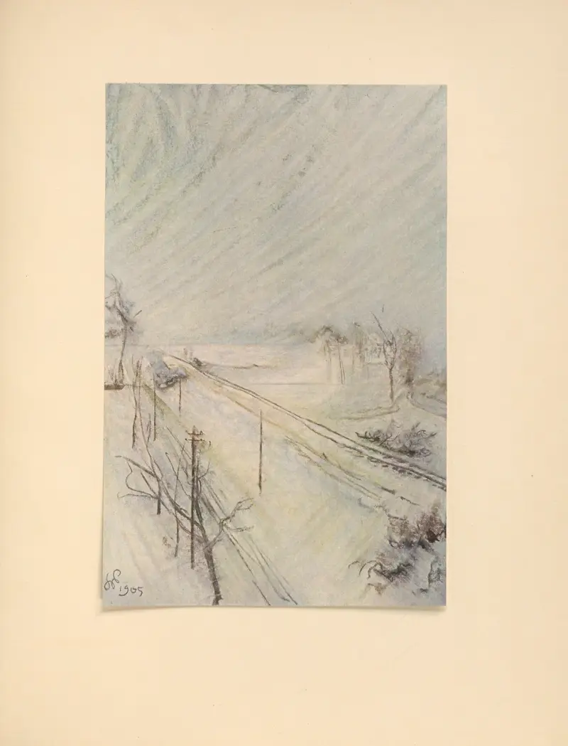 Krajina (pohled z okna ateliéru na Kościuszkův kopec), Stanisław Wyspiański