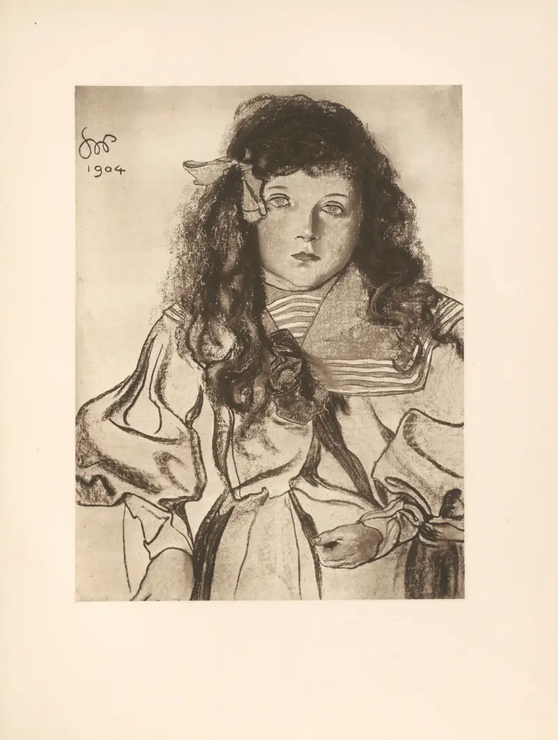 Portret dziewczynki av Stanisław Wyspiański