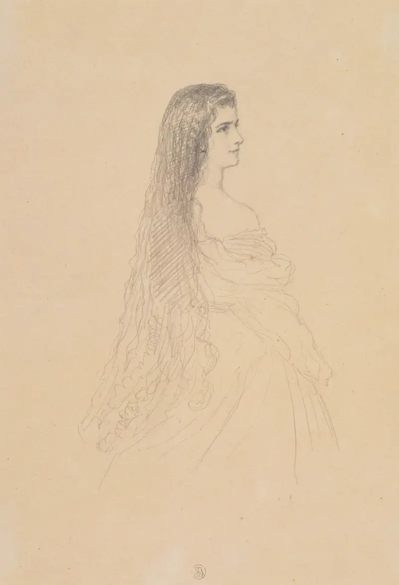 Kaiserin Elisabeth von Österreich av Franz Xaver Winterhalter