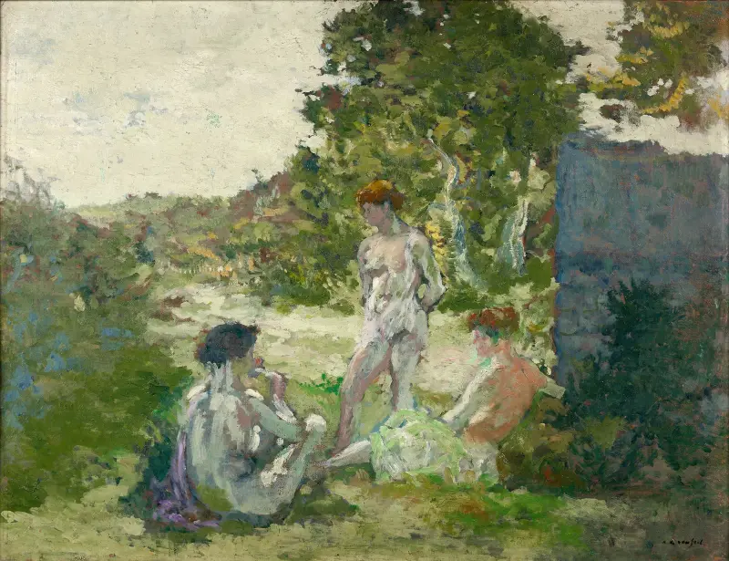 Die drei Nymphen von Ker-Xavier Roussel