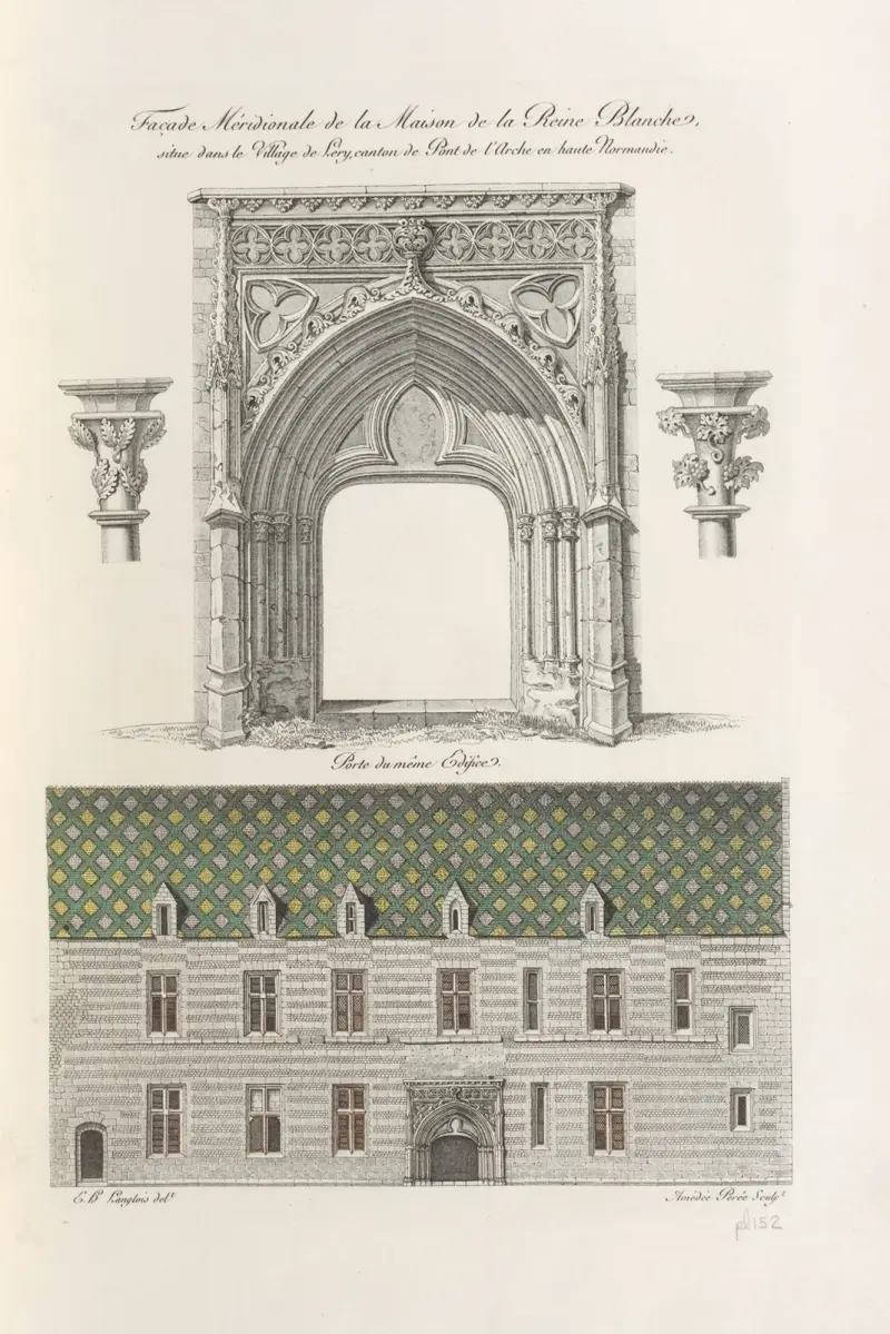 Südliche Fassade des Hauses der Weißen Königin von Nicolas Xavier Willemin