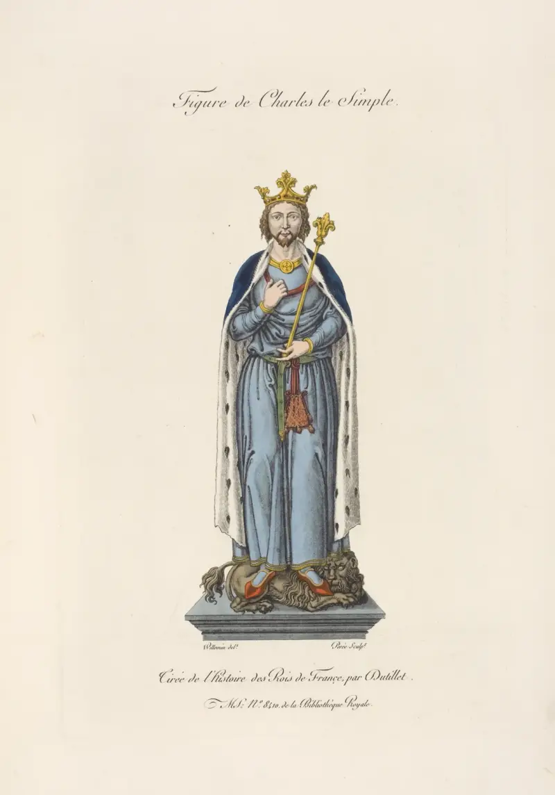 Figur av Karl den enfaldige av Nicolas Xavier Willemin