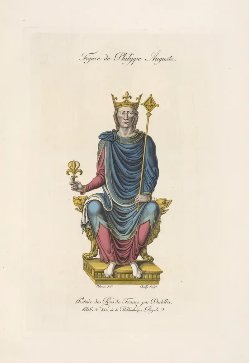Figur av Filip August av Nicolas Xavier Willemin