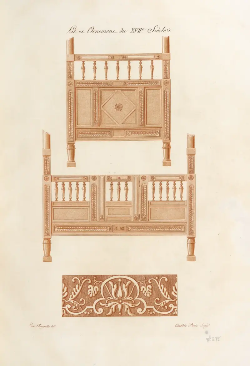 Ett ornament från 1600-talet. av Nicolas Xavier Willemin