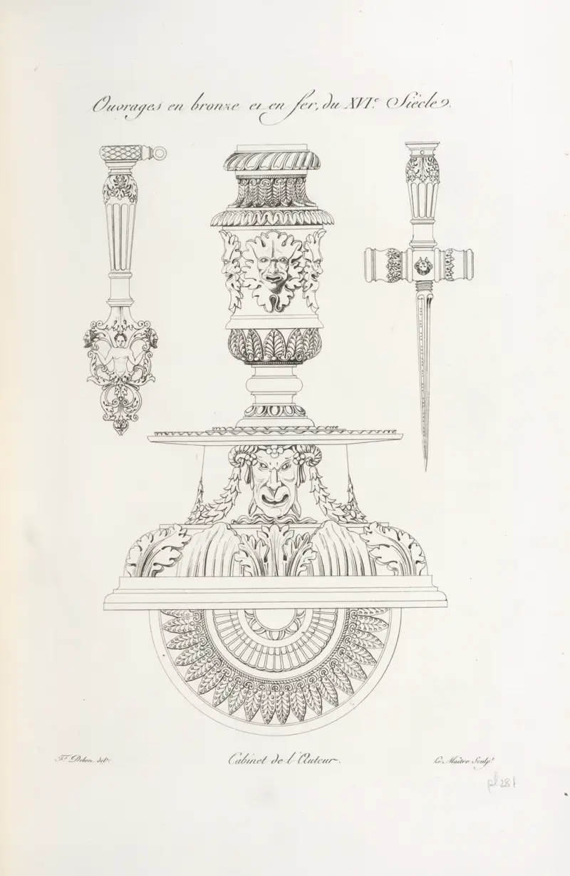 Ouvrages en bronze et en fer, du XVIe. siècle. von Nicolas Xavier Willemin