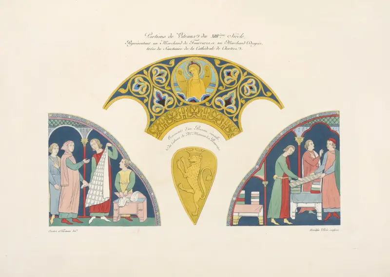 Portions de vitraux du XIIIème. siècle av Nicolas Xavier Willemin
