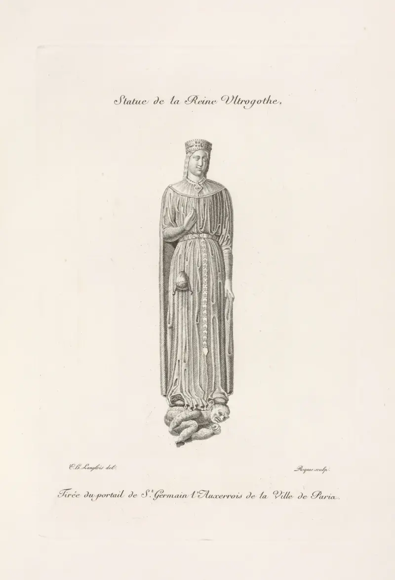 Drottning Ultrogothes staty av Nicolas Xavier Willemin