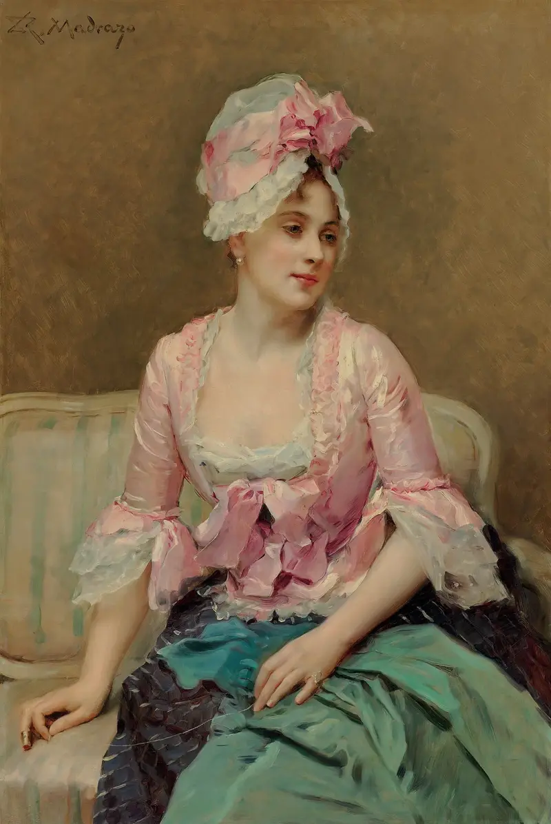 Portrait of Aline Mason av Raimundo de Madrazo y Garreta