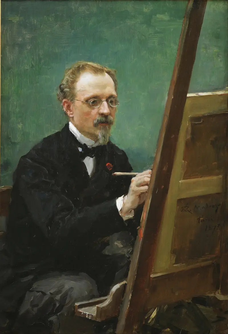 Portrait of Federico de Madrazo Painting av Raimundo de Madrazo y Garreta