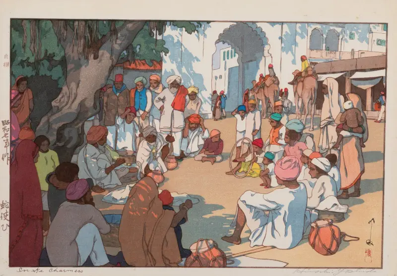 Schlangenbeschwörer, 1932 – Nr. 2 von Yoshida Hiroshi