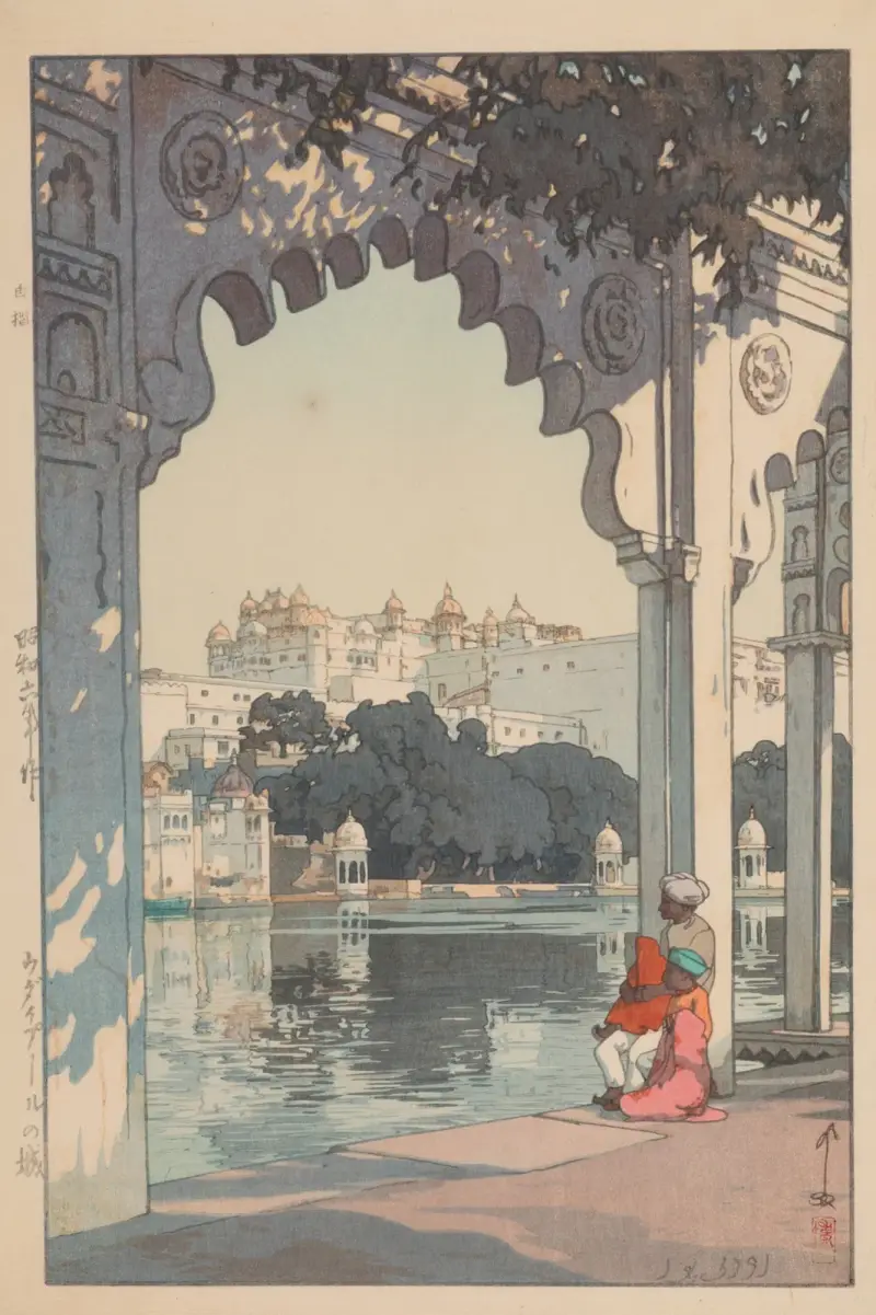 Udaipur-Schloss von Yoshida Hiroshi