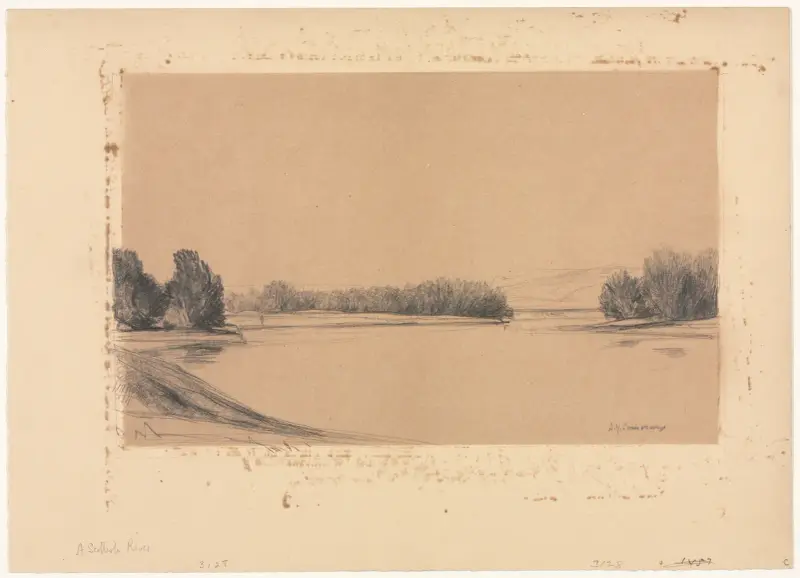 Ein schottischer Fluss von David Young Cameron