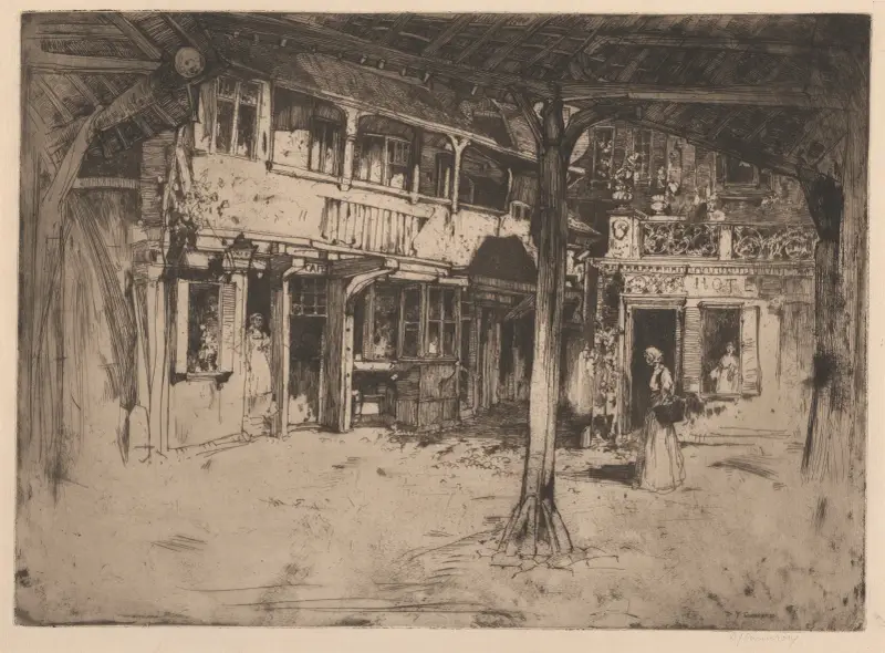 Cour des Bons Enfants, Rouen av David Young Cameron