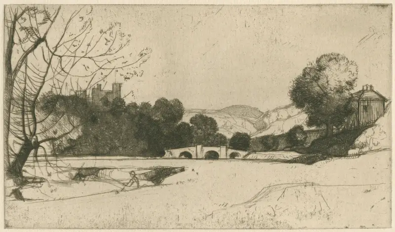On the Wye at Haddon av David Young Cameron