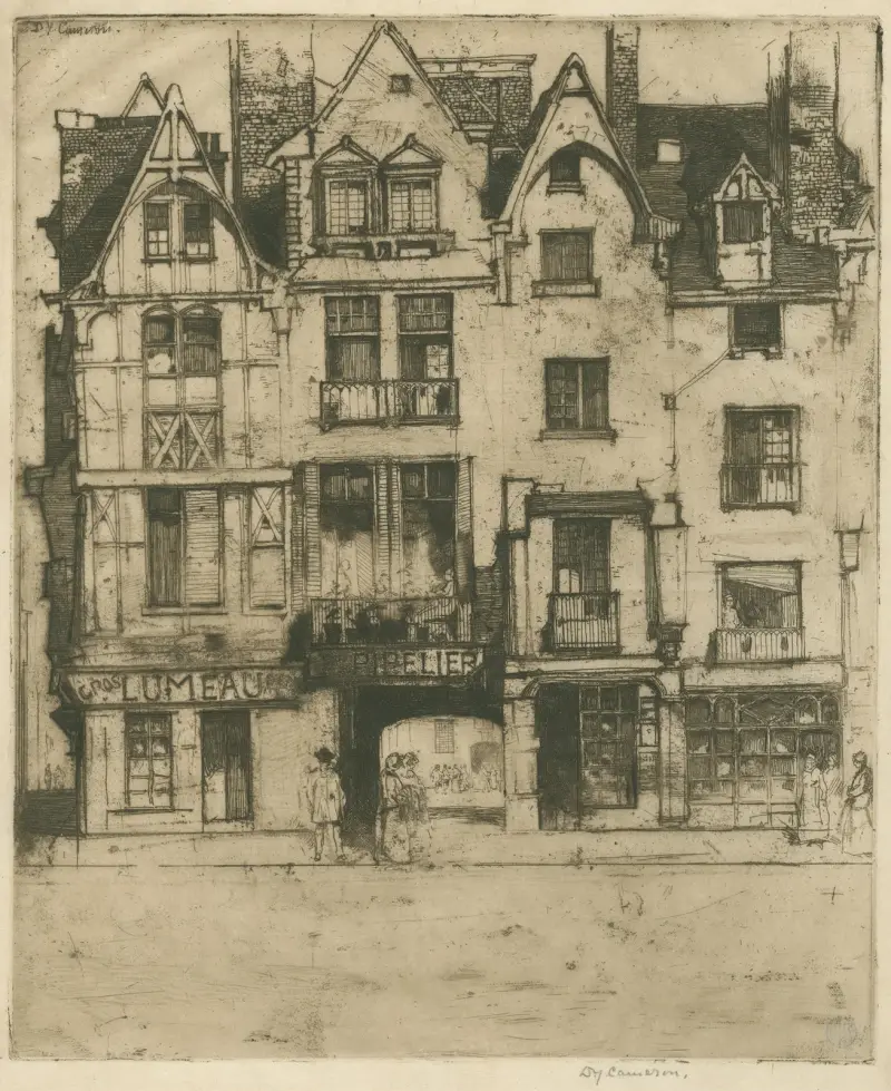 Place Plumereau, Tours av David Young Cameron