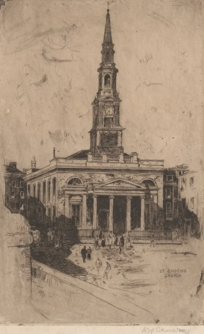 St. Enoch’s Church, Glasgow av David Young Cameron