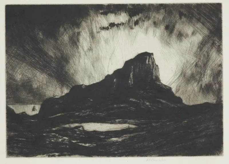 The Scuir of Eigg av David Young Cameron