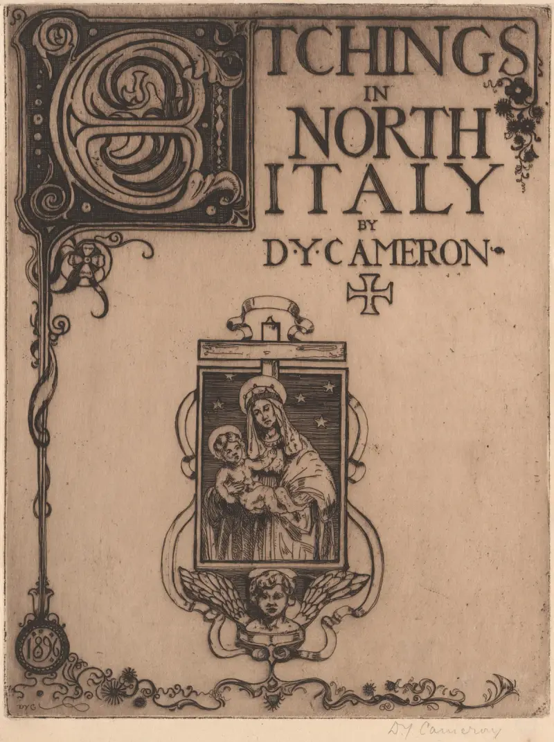 Title Page [North Italian Set] av David Young Cameron