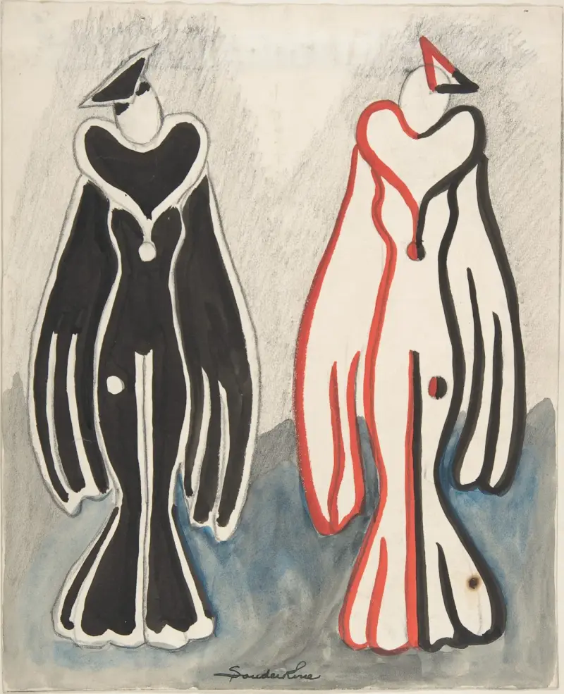 Costumes for ‘New Faces’, Radio City, Female Dominoes av Sergey Yurievich Sudeikin