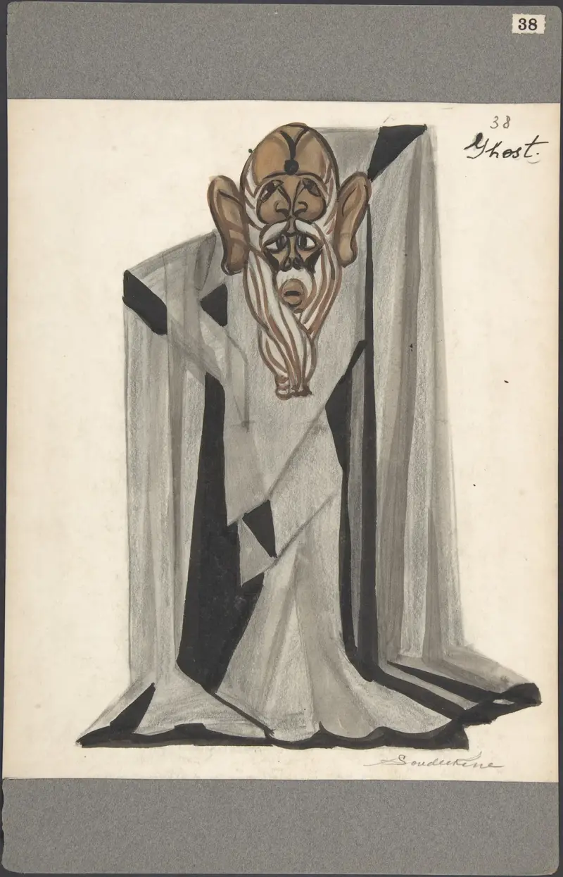 Theatrical ghost costume for ‘Le Rossignol’ av Sergey Yurievich Sudeikin