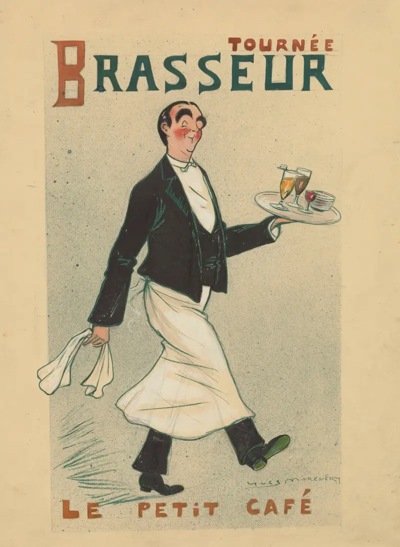 Albert Brasseur dans ‘Le petit café’ de Tristan Bernard av Yves Marevéry