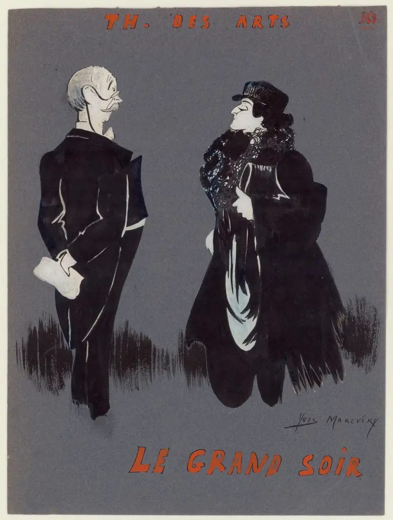 Armand Bour et Véra Sergine dans ‘Le grand soir’ de Léopold Kampf av Yves Marevéry