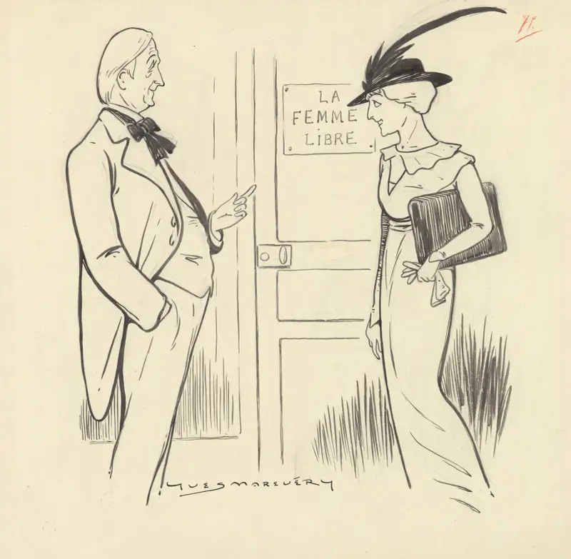 Gabriel Signoret et Jeanne Provost dans ‘La femme seule’ d’Eugène Brieux av Yves Marevéry