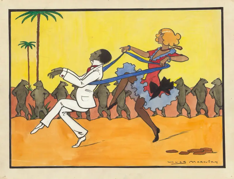 Gaby Deslys und Harry Pilcer in ‚La revue de Marigny‘ von Michel Carré und André Barde, 1912 – Nr. 1 von Yves Marevéry