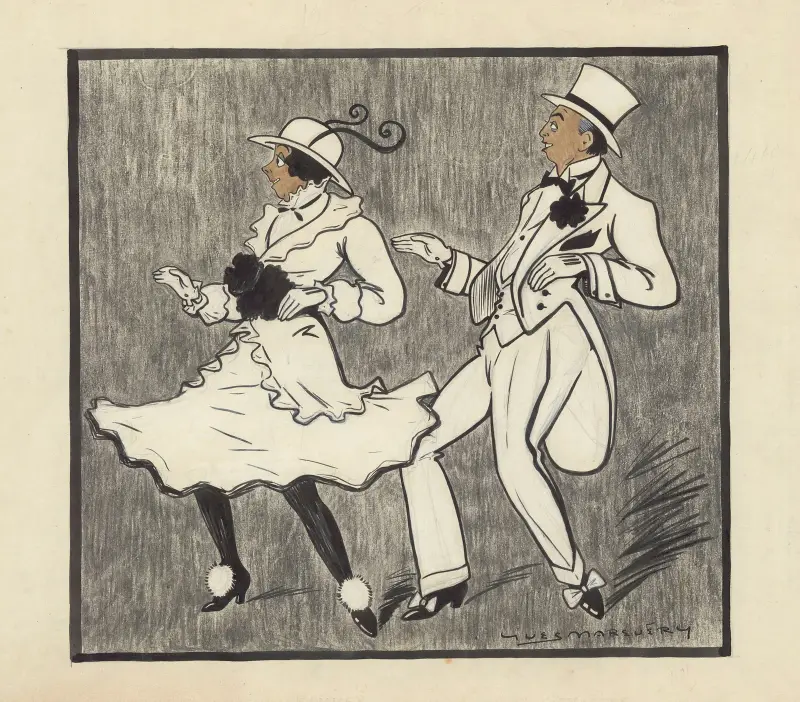 Germaine Reuver und Gaston Silvestre in „Zizi Pam Pam's“ von Henry de Gorsse von Yves Marevéry