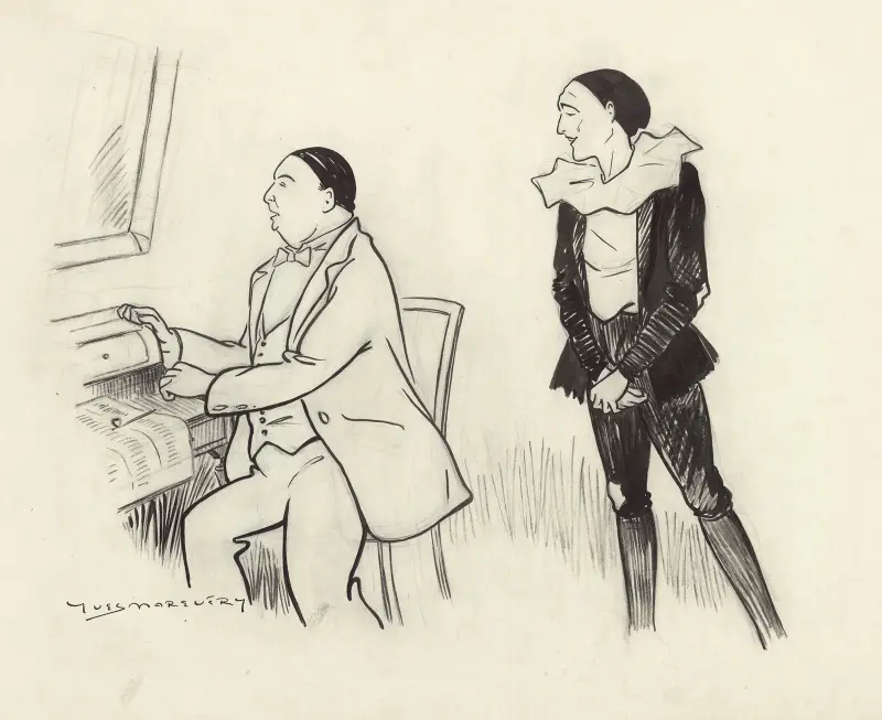 Jacquinet und Sahary-Djeli in ‚L'enfant prodigue‘ von Michel Carré von Yves Marevéry