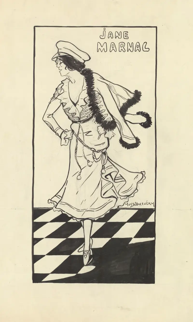 Jane Marnac dans ‘Les jolies filles de Gottenberg’ de Georges Grossmith et Berman av Yves Marevéry
