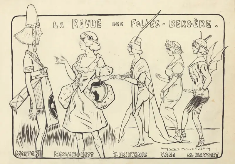 La revue des Folies Bergère av Yves Marevéry