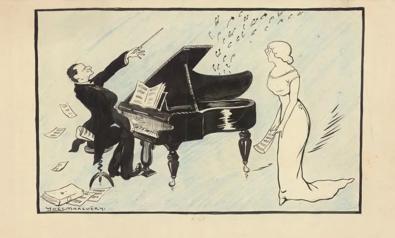 Marthe Régnier et Raoul Gunsbourg av Yves Marevéry